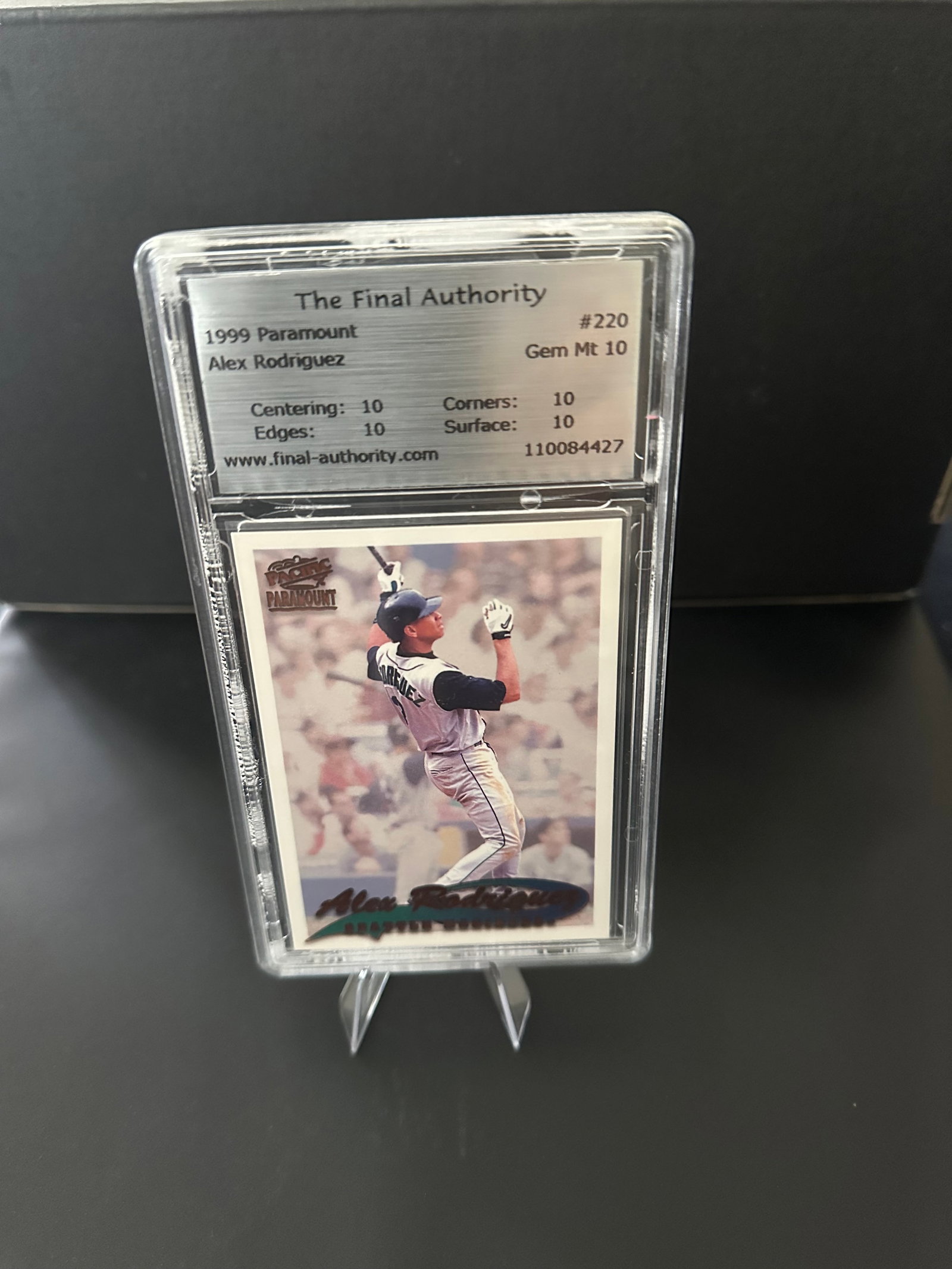 1999 Alex Rodriguez Paramount Sports Card #210 Graded (1 of 2)