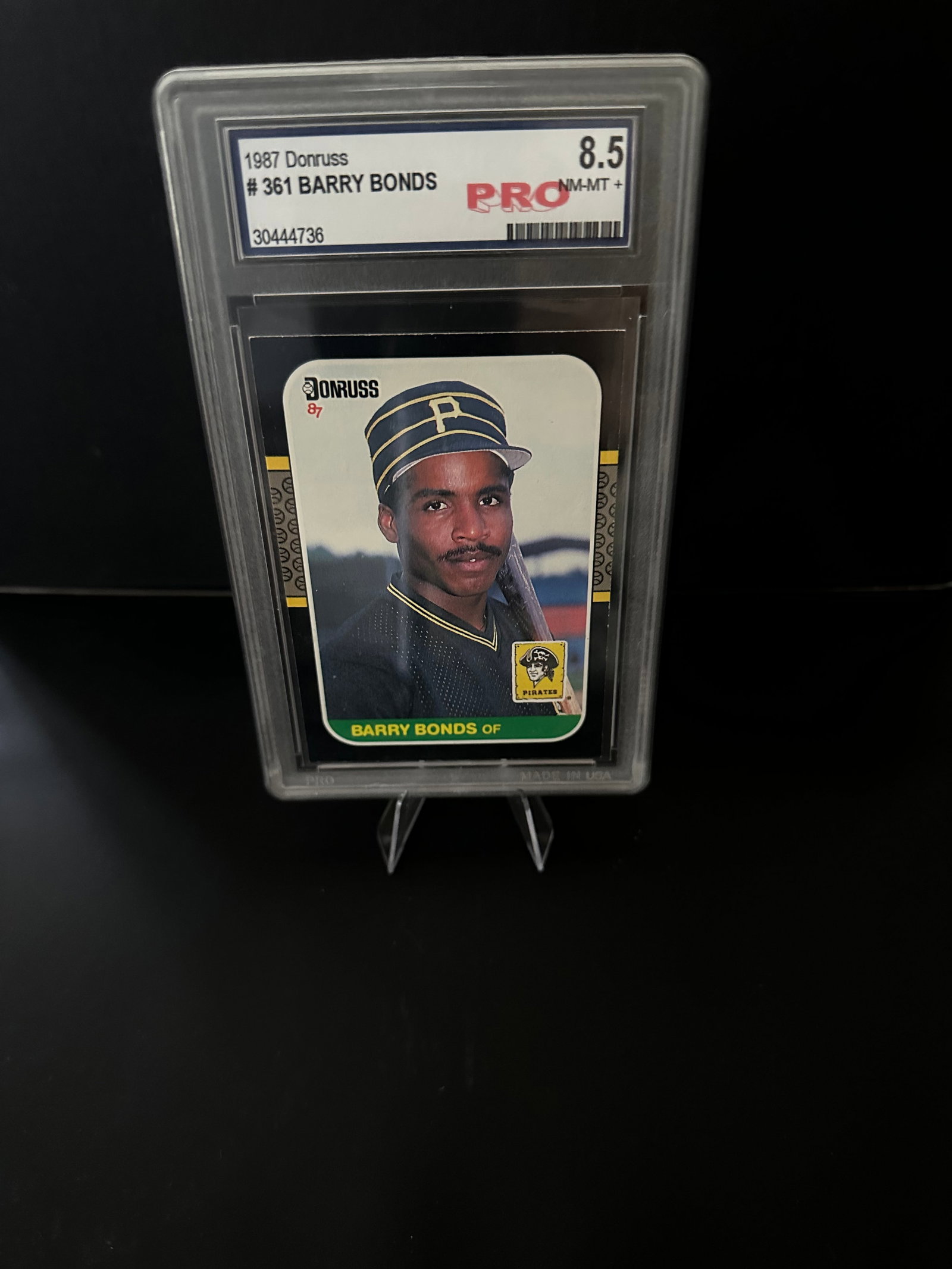 1987 Donruss Barry Bonds Baseball Card #361 (1 of 2)
