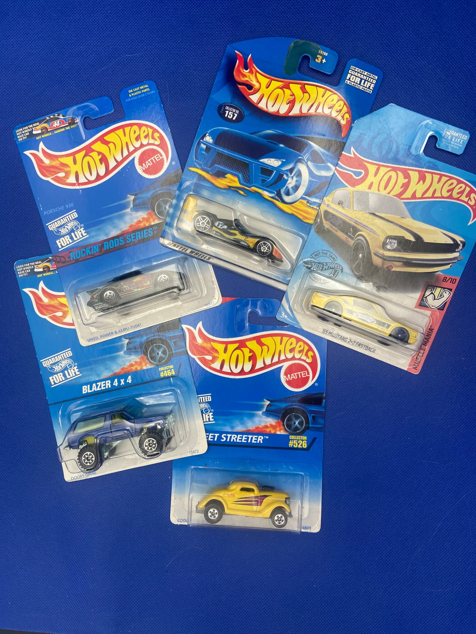 Hot Wheels Collectible Cars Set Lot of 5 (1 of 4)