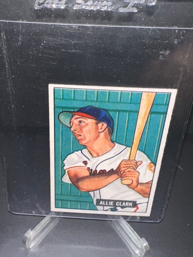 1951 Bowman Allie Clark Baseball Card (1 of 2)