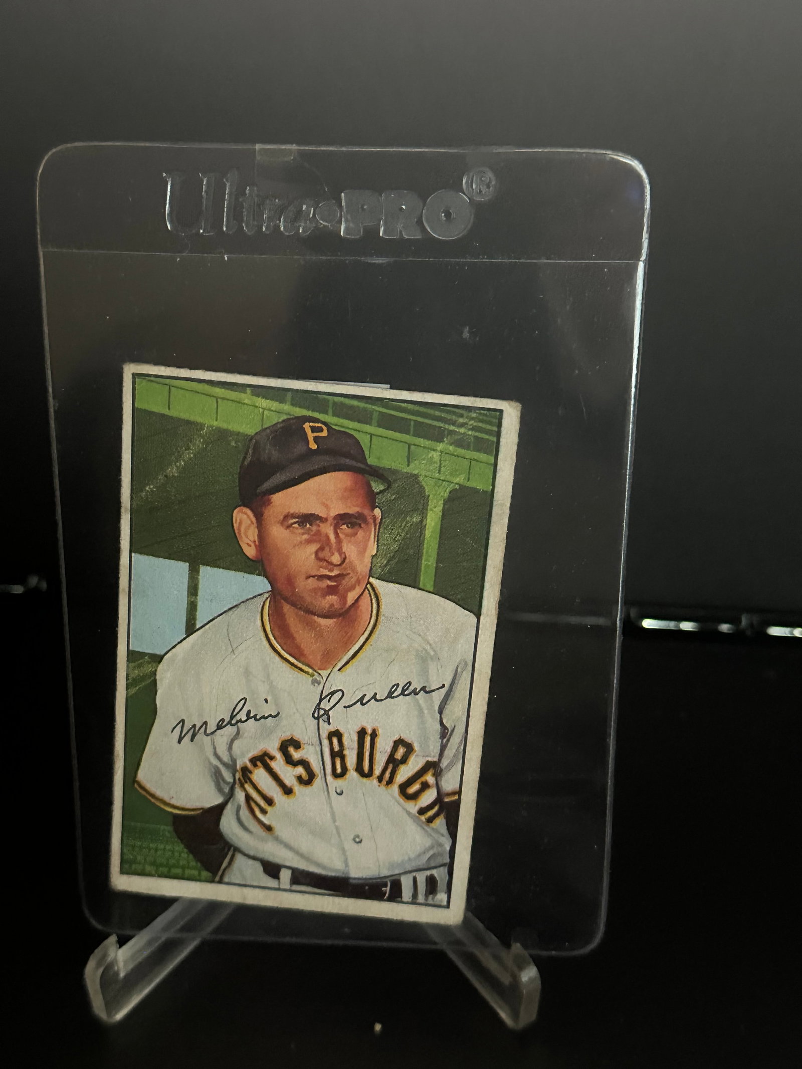 1952 Bowman Melvin "Mel" Queen Baseball Card (1 of 2)