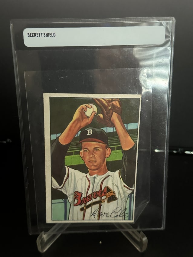 1952 Bowman #132 Dave Cole Braves (1 of 2)