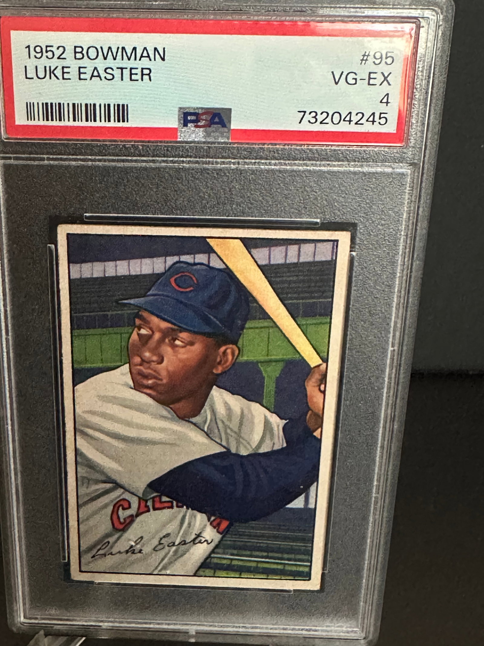 Graded - Vintage 1952 Boman Luke Easter Basball Card (1 of 2)