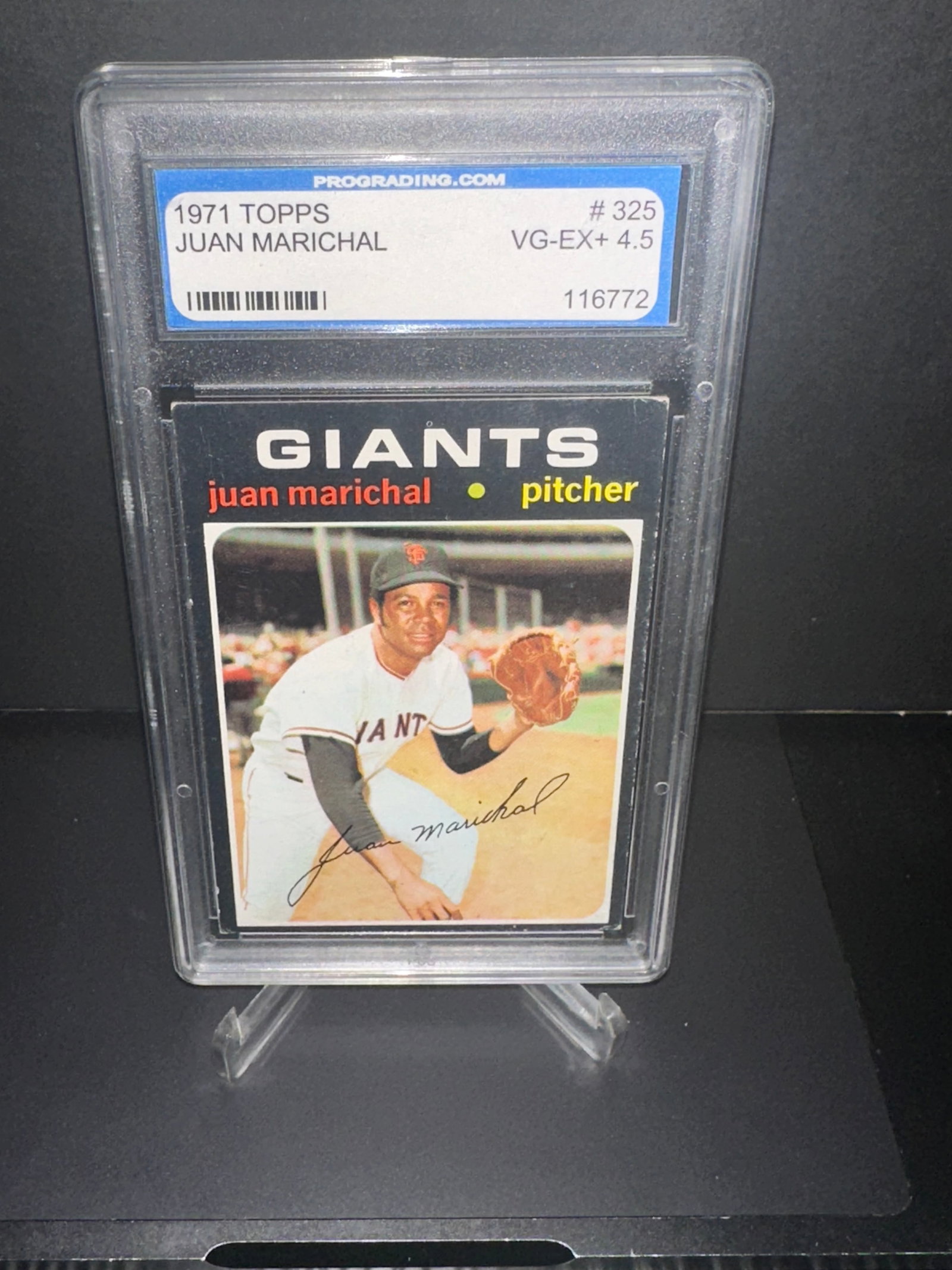 1971 Topps baseball card Juan Marichal Graded (1 of 2)