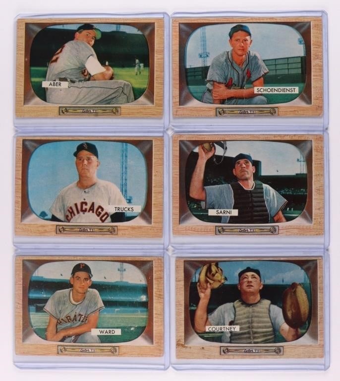 1955 Bowman Lot 6 Cards Total #3 (1 of 2)