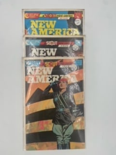 New America 1987 comic books by Eclipse Comics Lot of 4: Vintage comic book New America #4, #3, #2, #1. Series is part of the "Scout" mini-series, specifically the Avignon Gambit storyline. All are bagged and boarded