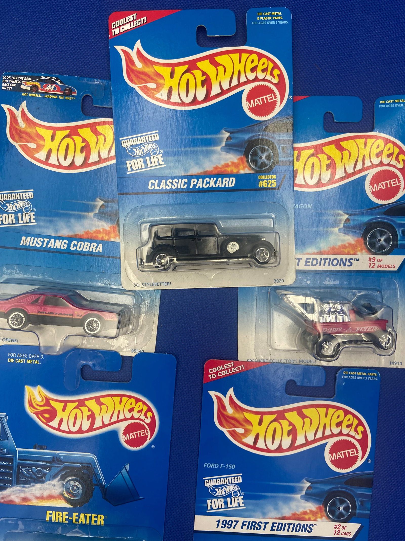 Hot Wheels Collectible Cars Set Lot of 5 - 2