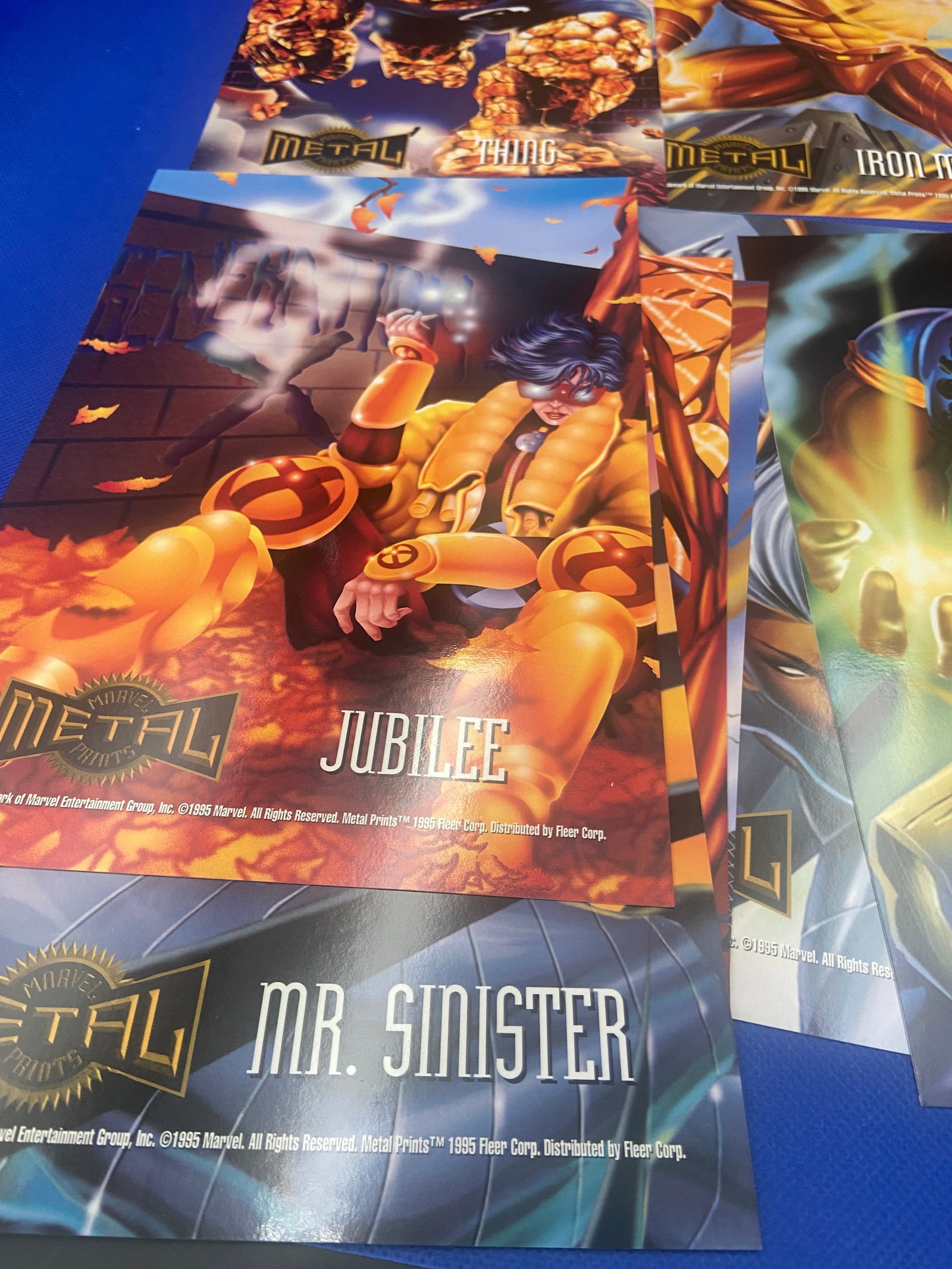 Marvel Metal Trading Cards - Lot of 10 - 4