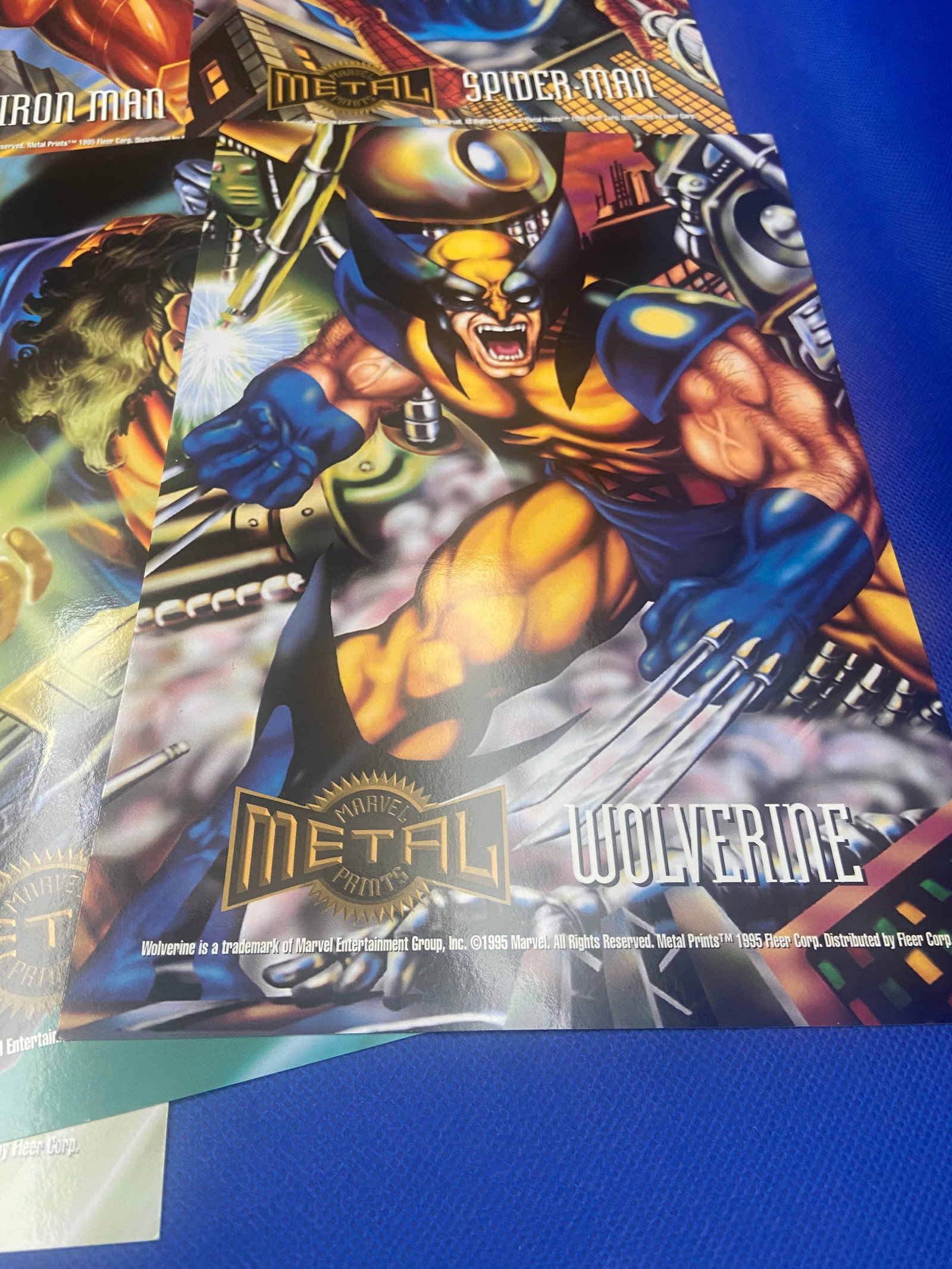 Marvel Metal Trading Cards - Lot of 10 - 5