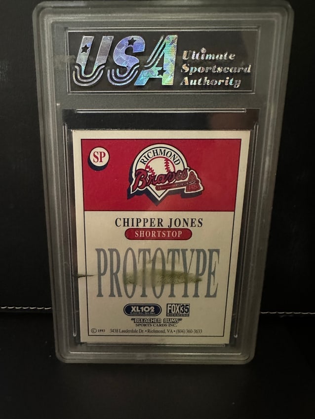 1993 Bleacher Bums Richmond Braves - Chipper Jones - Prototype - 2