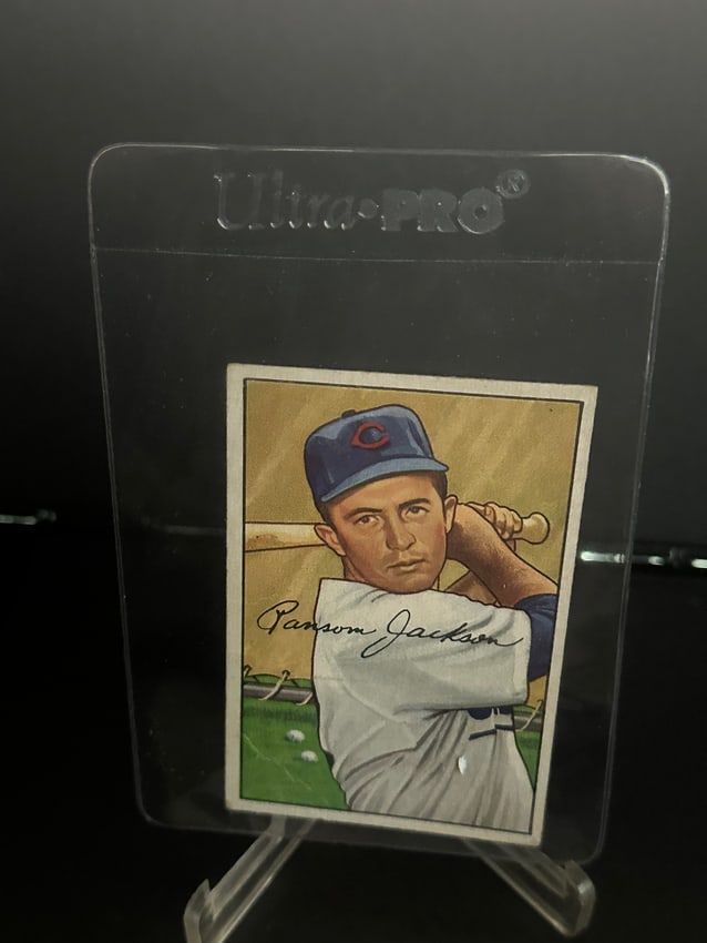 1952 Bowman Ransom Jackson Baseball Card (1 of 2)