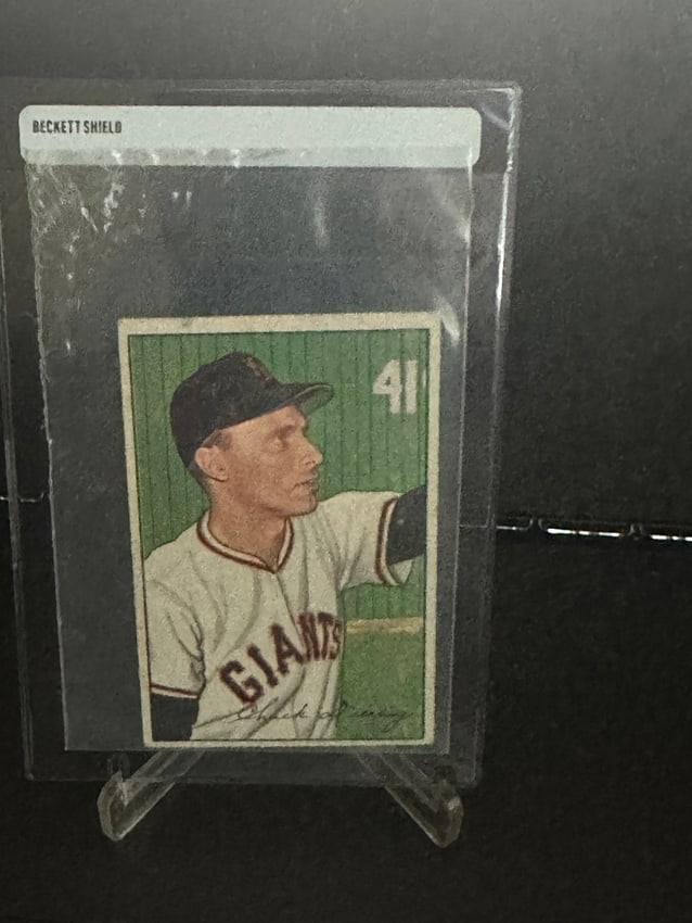 1952 Bowman Chuck Diering baseball Card (1 of 2)