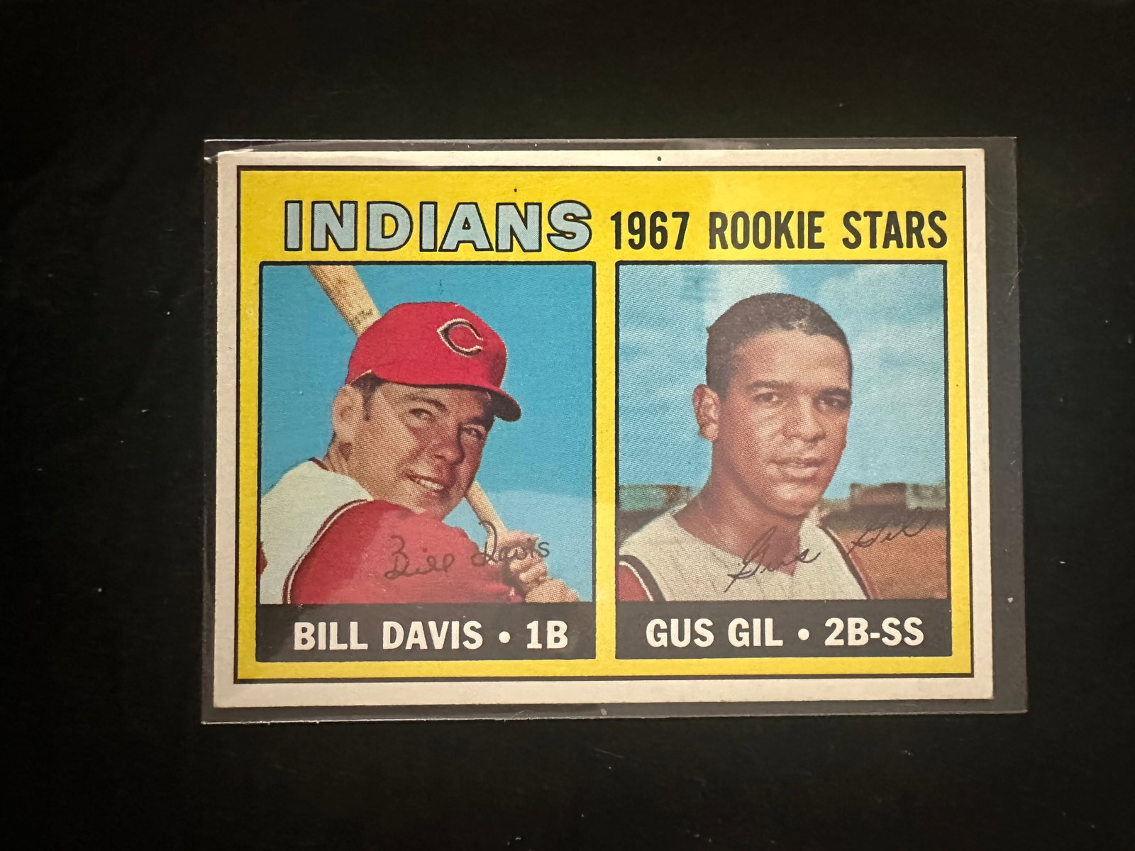 1967 Topps "Indians Rookie Stars" baseball card (1 of 2)