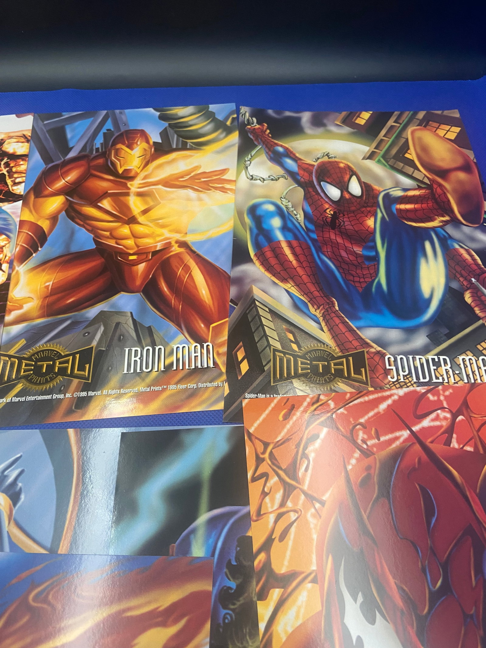 Marvel Metal Trading Cards - Lot Of 10 - 3