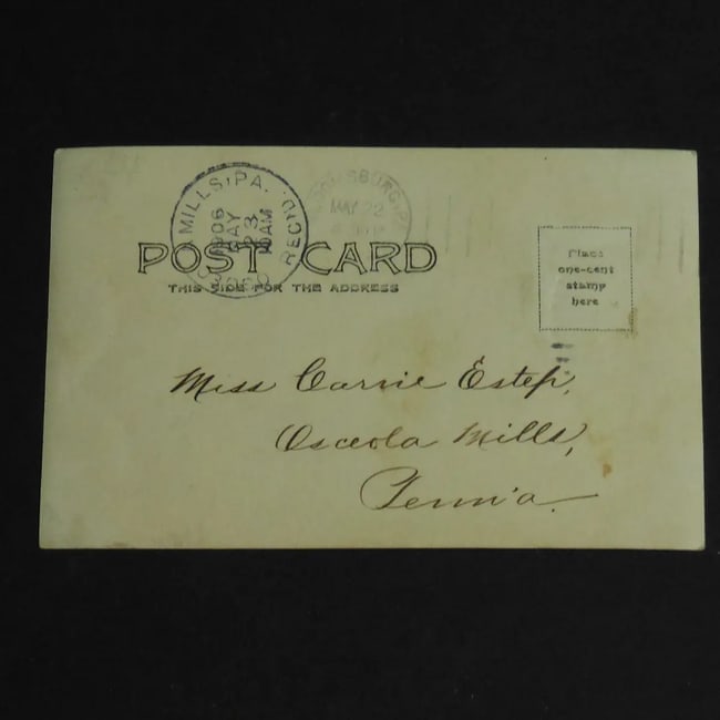 ANTIQUE BASKETBALL TEAM PHOTO POSTCARD FROM 1906 RARE - 2