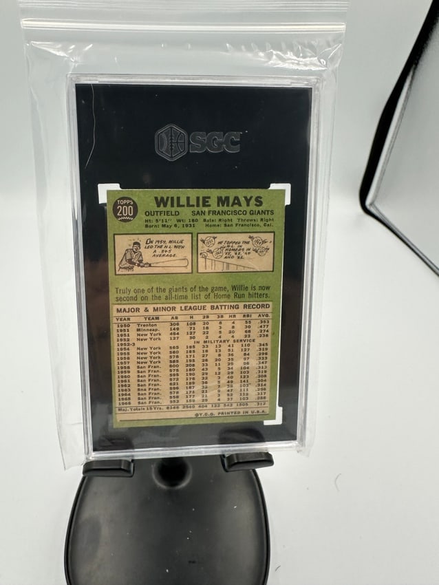 Willy Mays Graded Card - 2