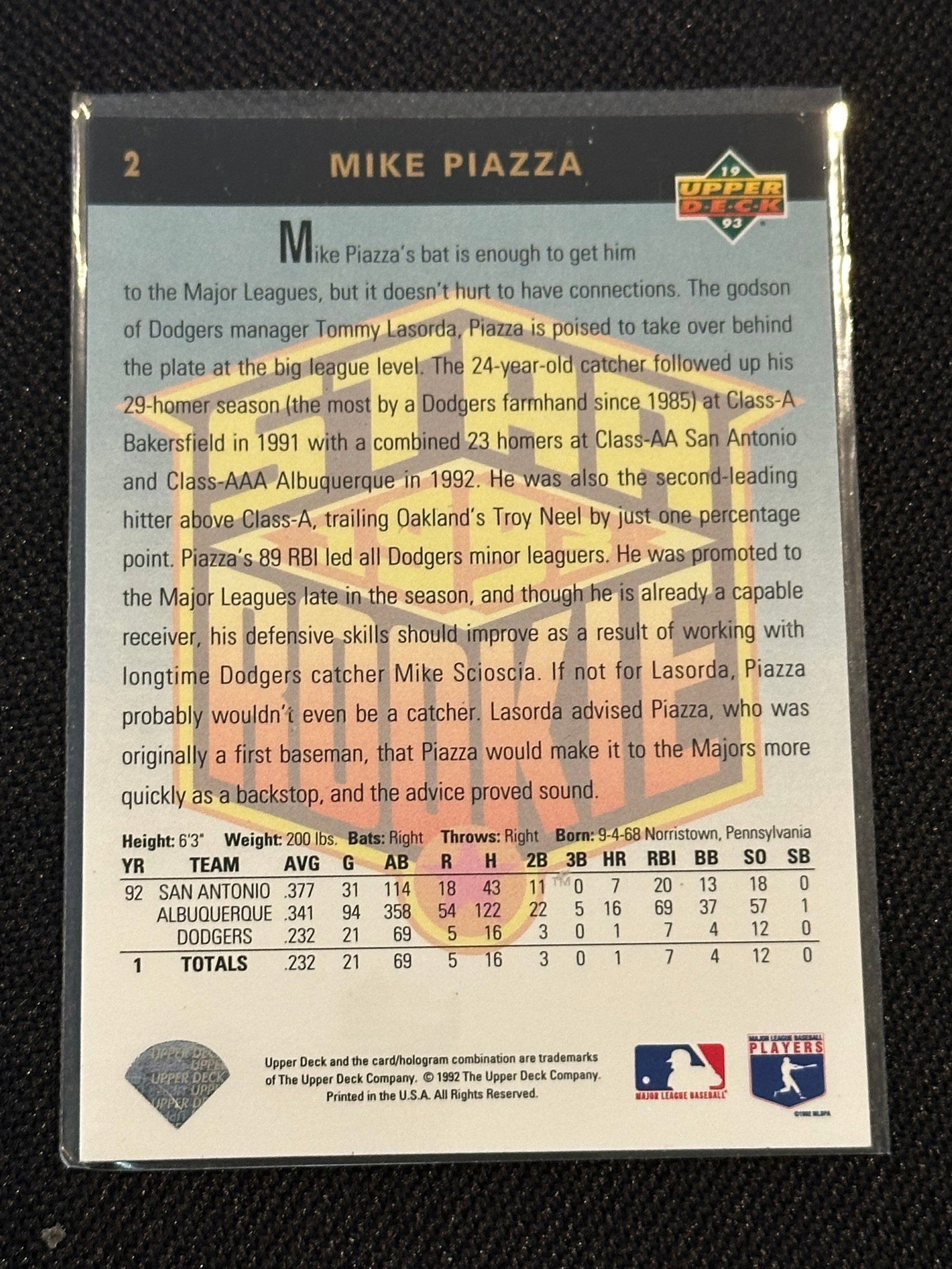 Baseball Trading Card - 2