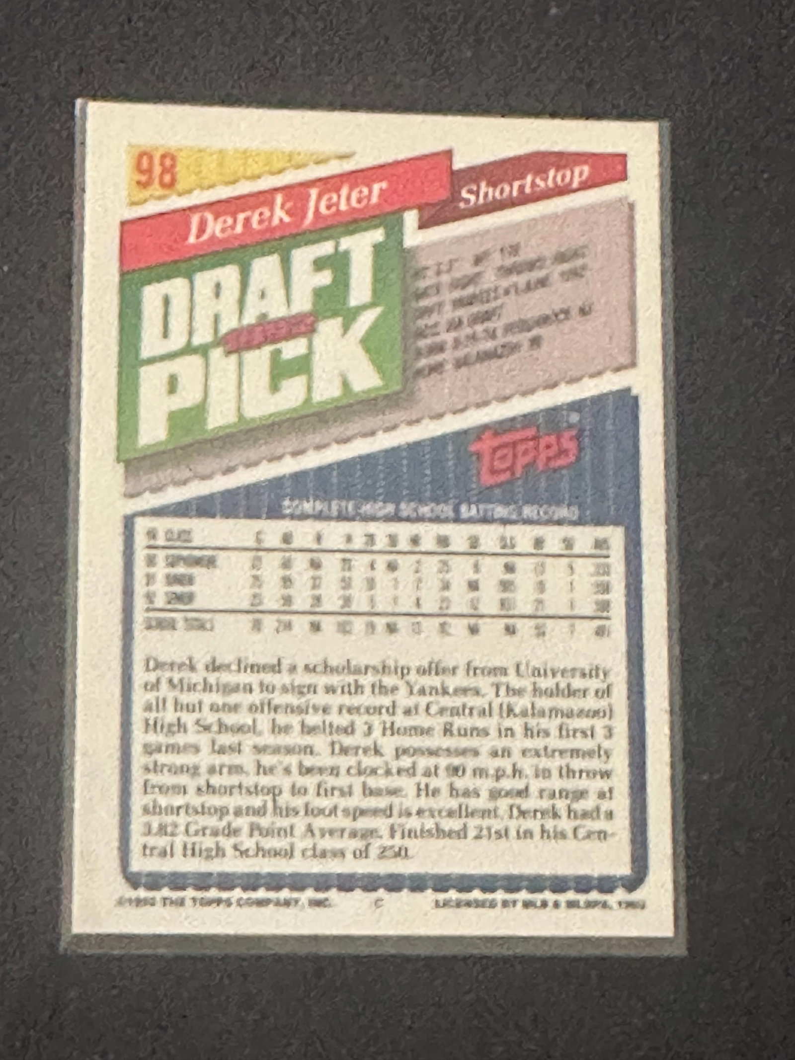 Baseball Trading Card - 2