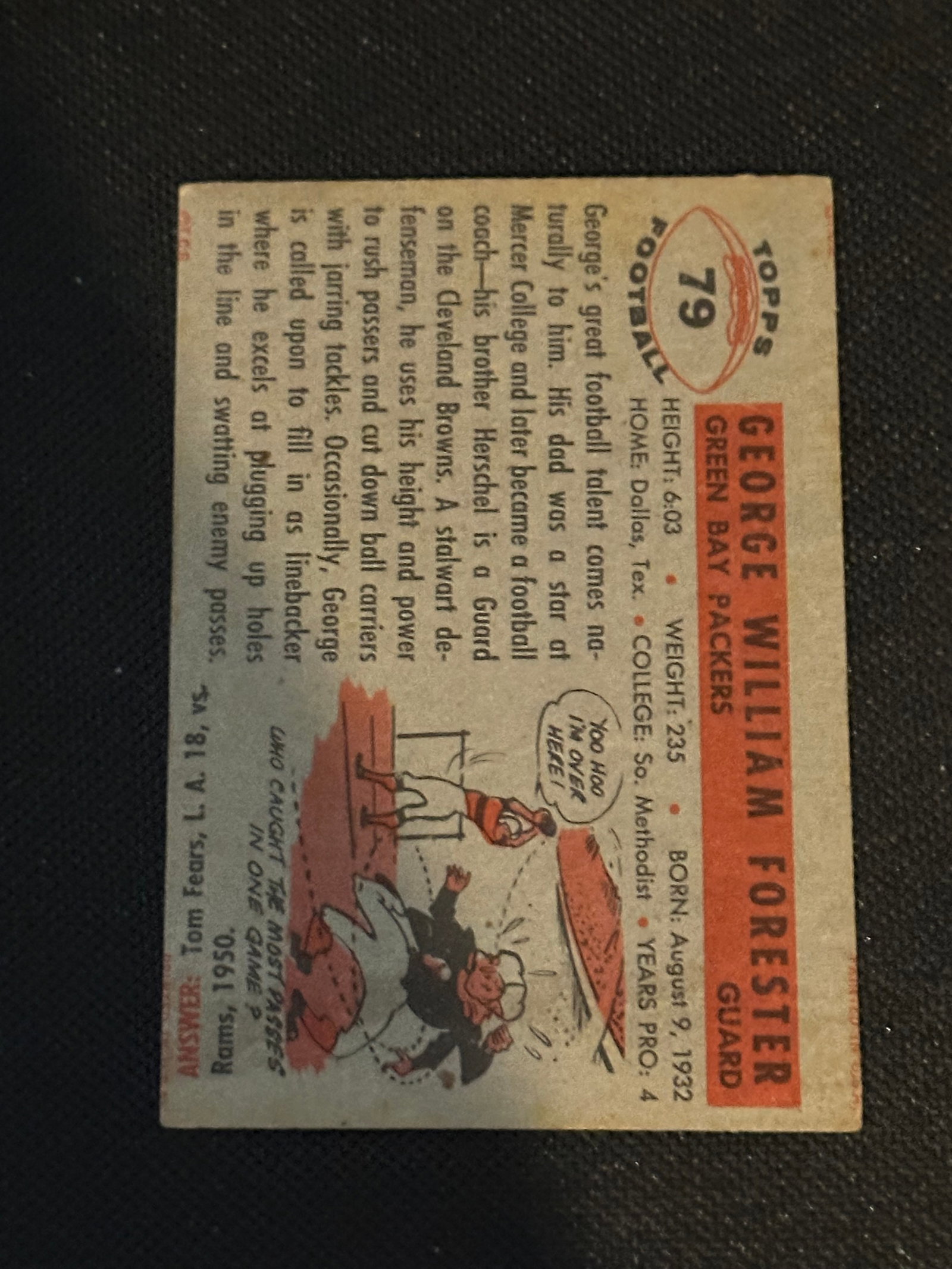 1956 Topps Vintage Football Trading Cards - 2