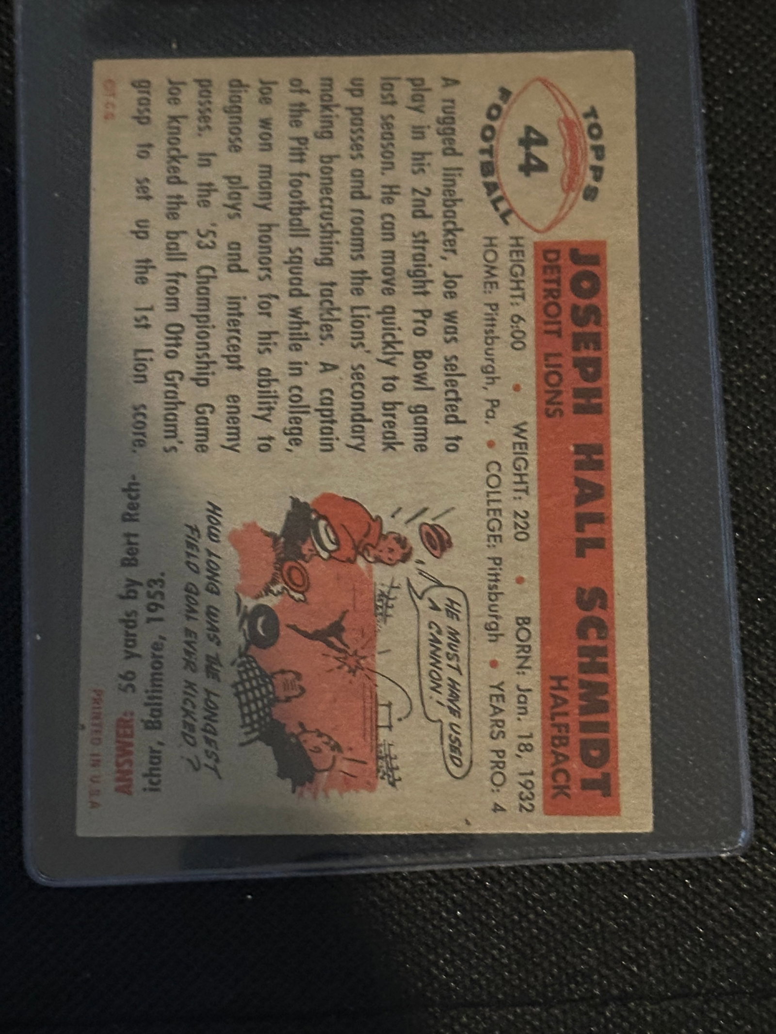 1956 Topps Vintage Football Trading Cards - 2