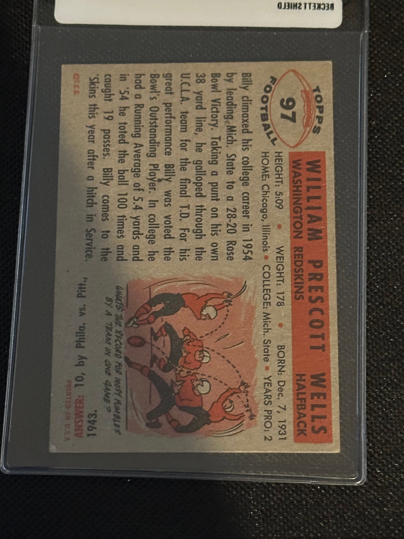 1956 Topps Vintage Football Trading Cards - 2