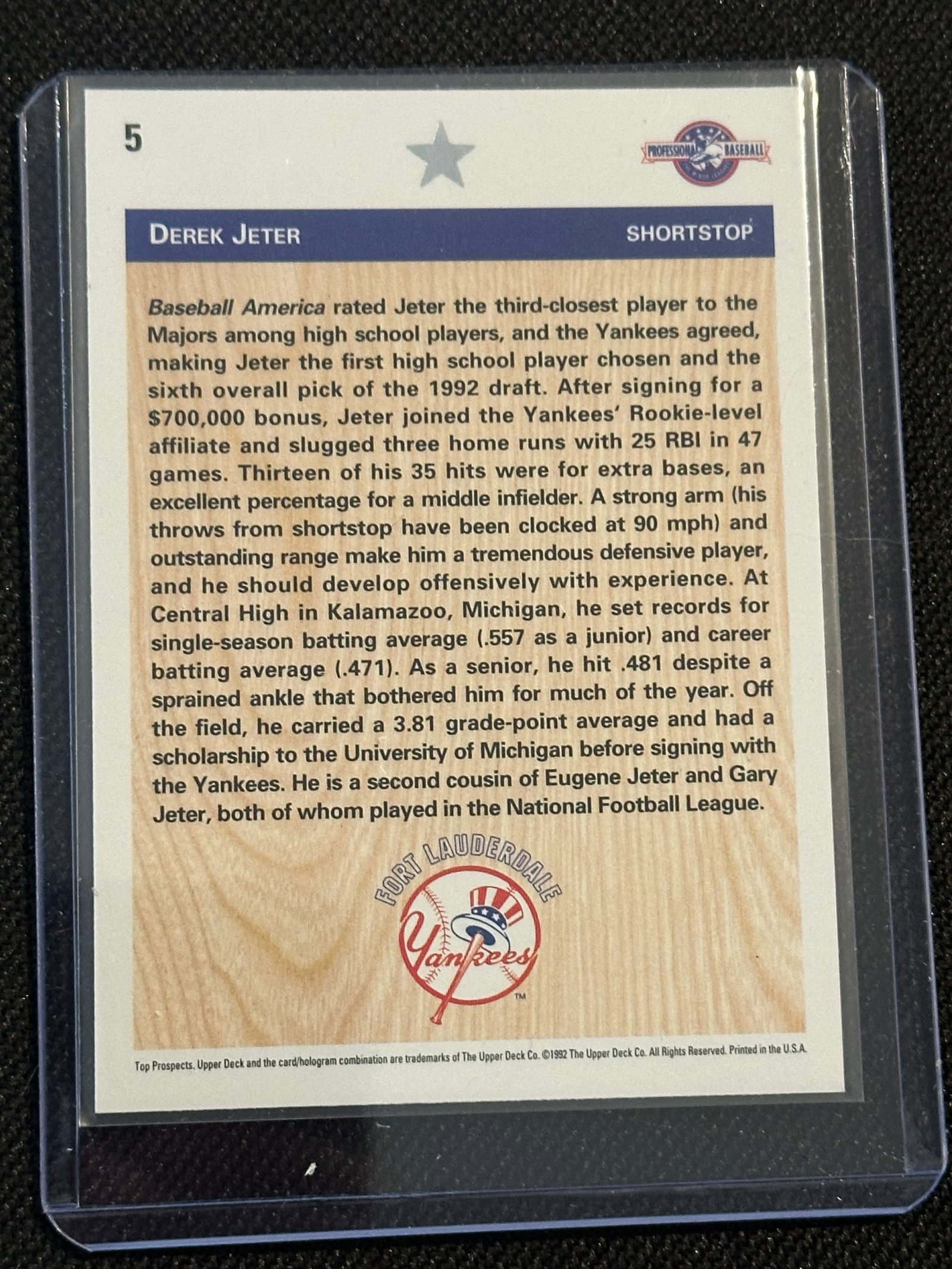 Derek Jeter Rookie Card -Sports Cards - 2