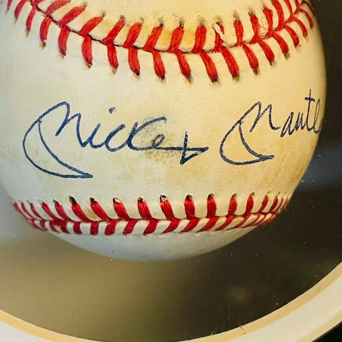 Mickey Mantle Signed Ball and Photo - Sports Memorabilia - 2