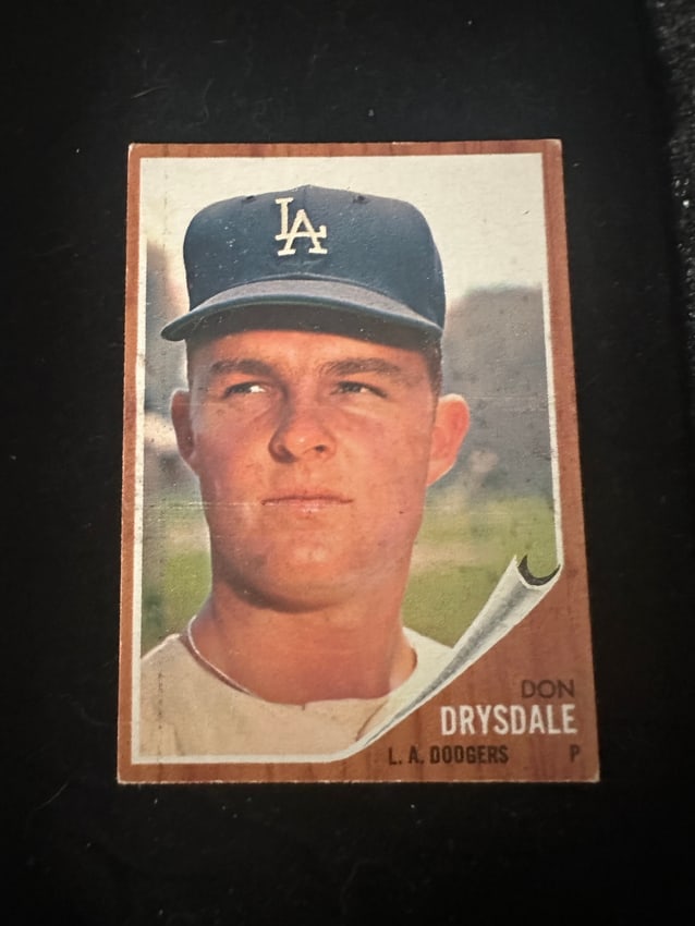 1962 TOPPS DON DRYSDALE 340 EX MINT (1 of 2)
