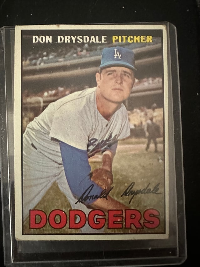 1967 TOPPS DON DRYSDALE #55 DODGERS HOF (1 of 1)