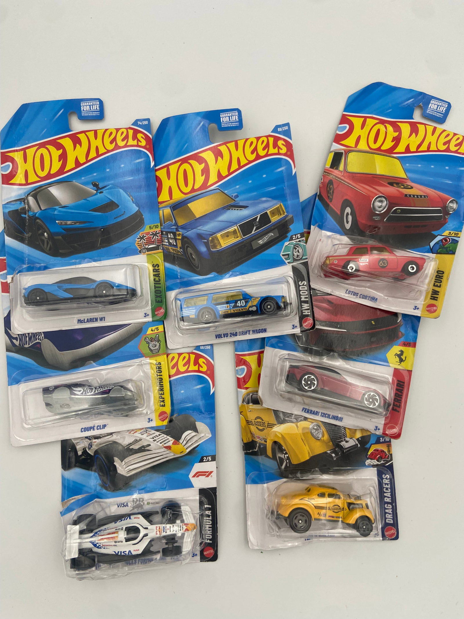 Hot Wheels die-cast vehicles in their original packaging. (1 of 1)