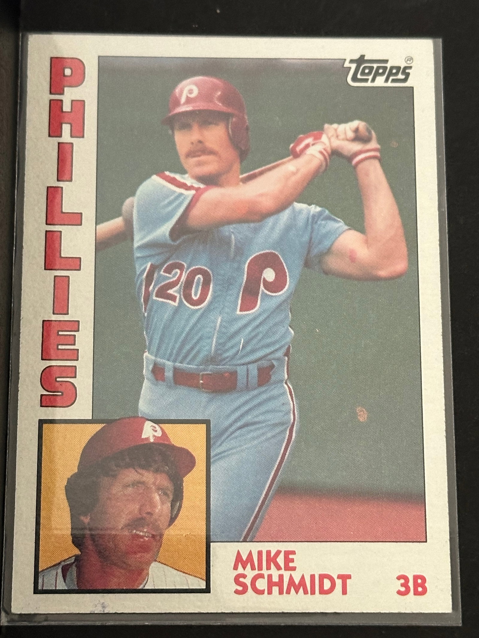 1983 Topps Mike Schmidt Philadelphia Phillies Baseball Card (1 of 1)