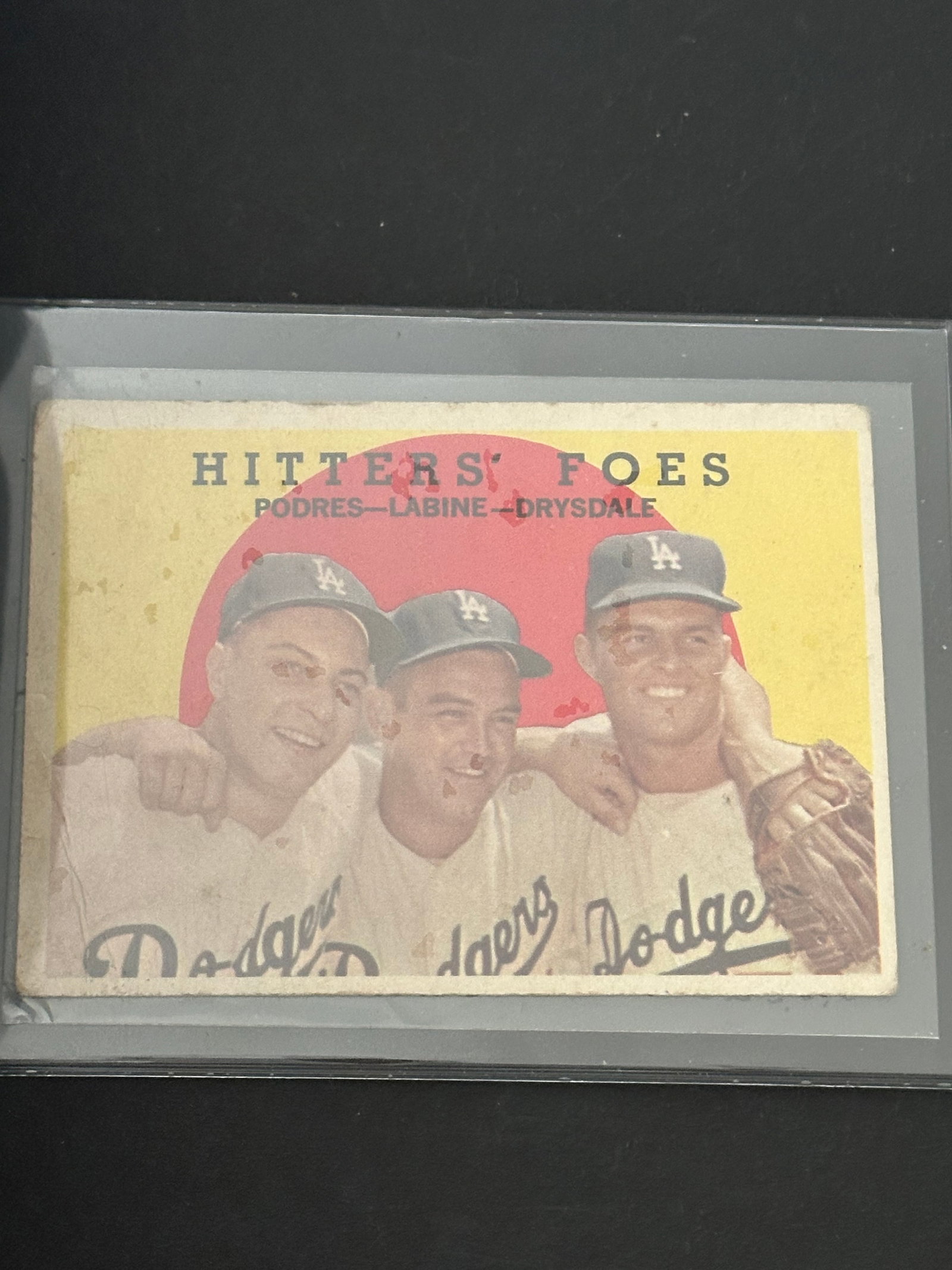 1958 Topps Hitters Foes Podres Labine Drysdale (1 of 2)