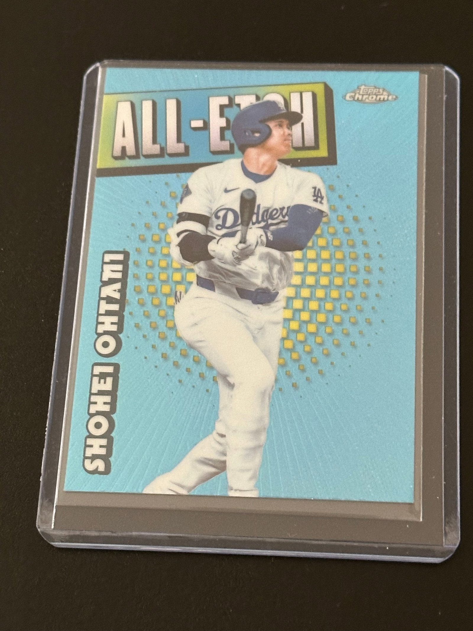 2025 Topps Chrome All-Etch Shohei Ohtani #CAE-: 2025 Topps Chrome All-Etch Shohei Ohtani #CAE-1.This insert card features Shohei Ohtani in his Los Angeles Dodgers uniform