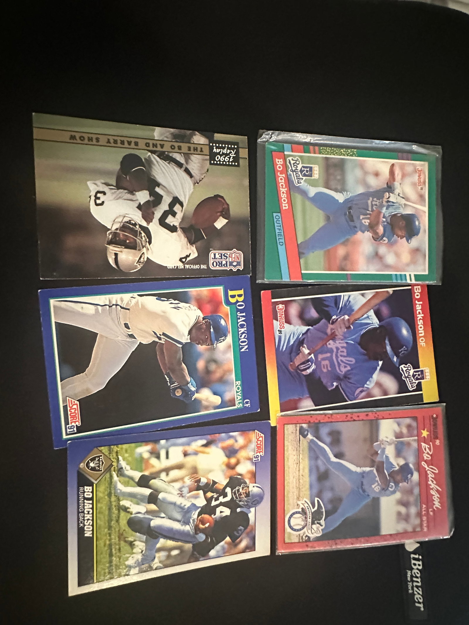 Bo Jackson trading cards lot (1 of 2)