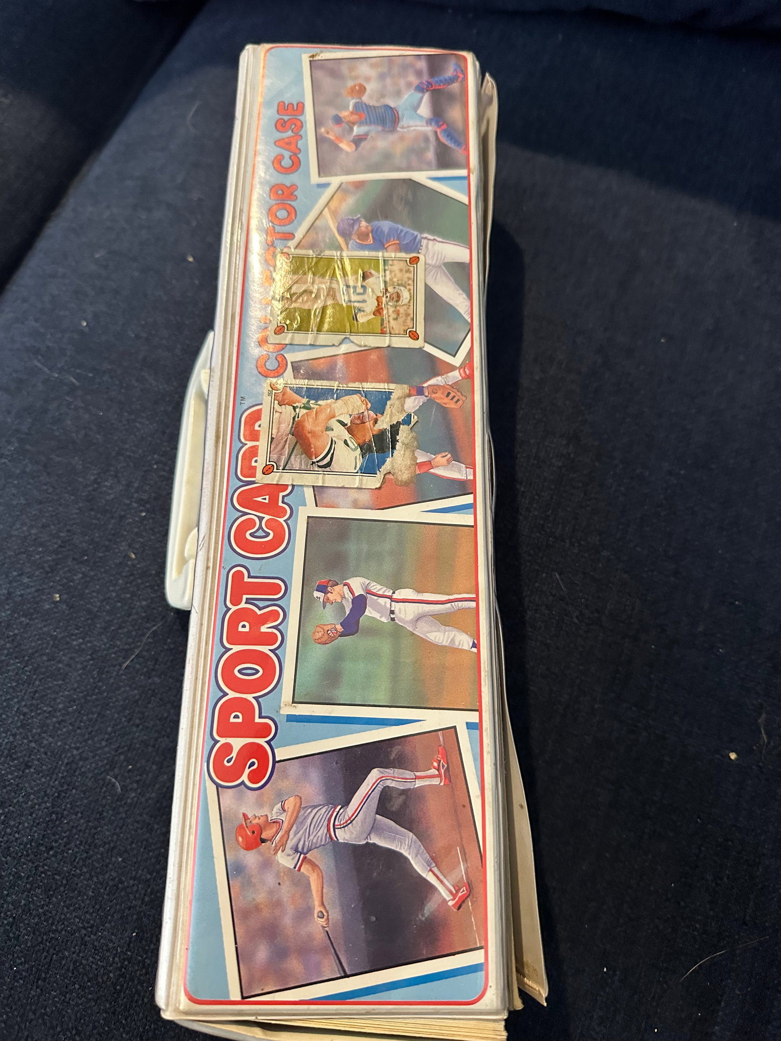 JUST ADDED Small Vintage Plastic Trading Card Holder - 99% NFL (1 of 5)