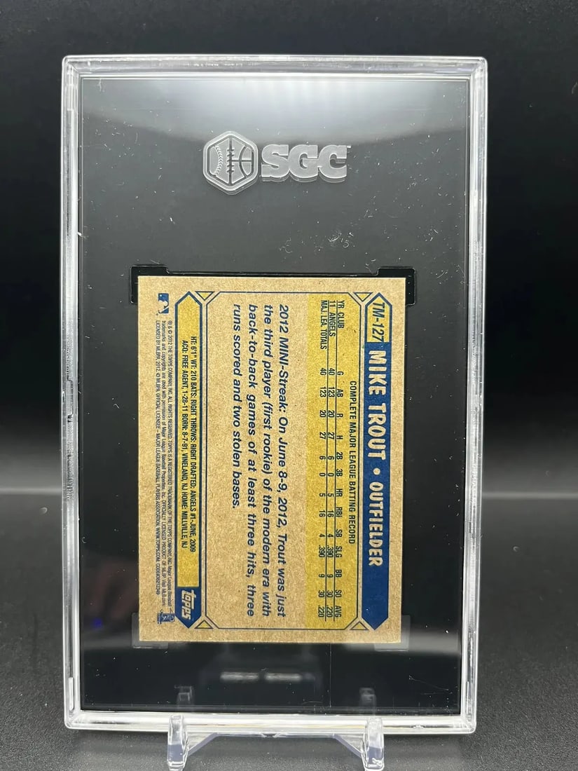 Mike Trout Graded Baseball Card - 2