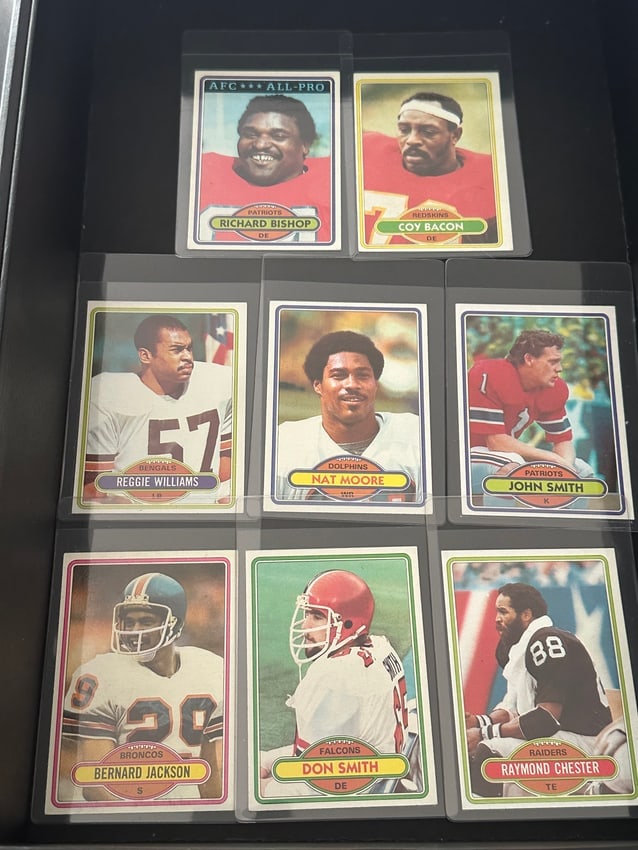 Topps Football Cards 1980s: Vintage topps football cards 1980s
