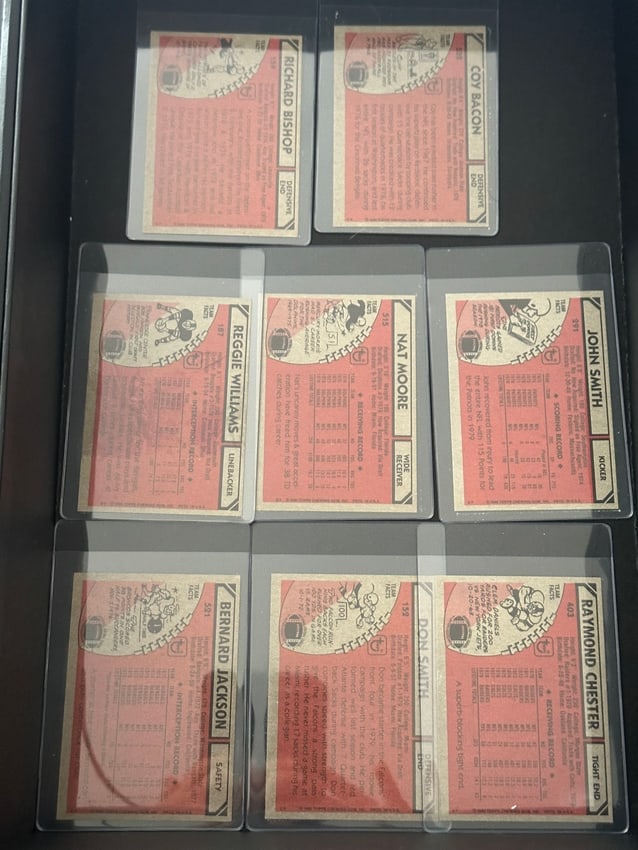 Topps Football Cards 1980s - 2