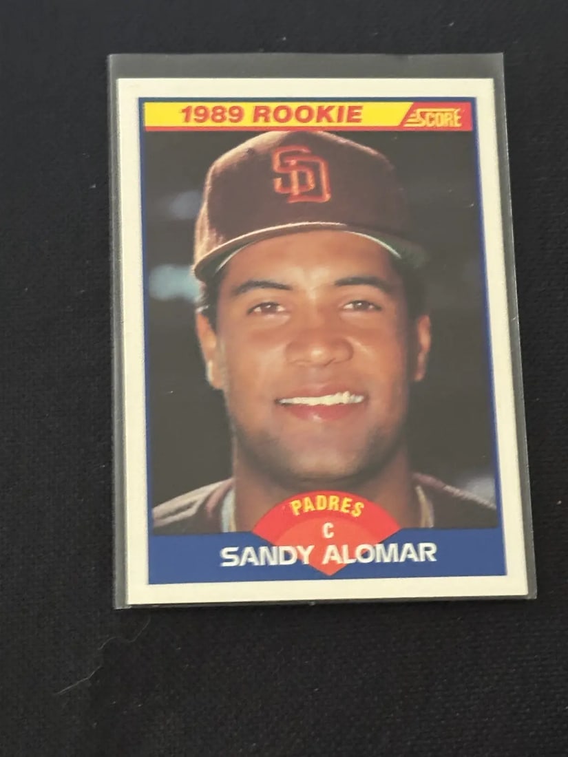 1989 Score Sandy Alomar Jr. Rookie #630: 1989 score sandy alomar jr. Rookie #630 raw - ungraded - condition is as shown and sold as is