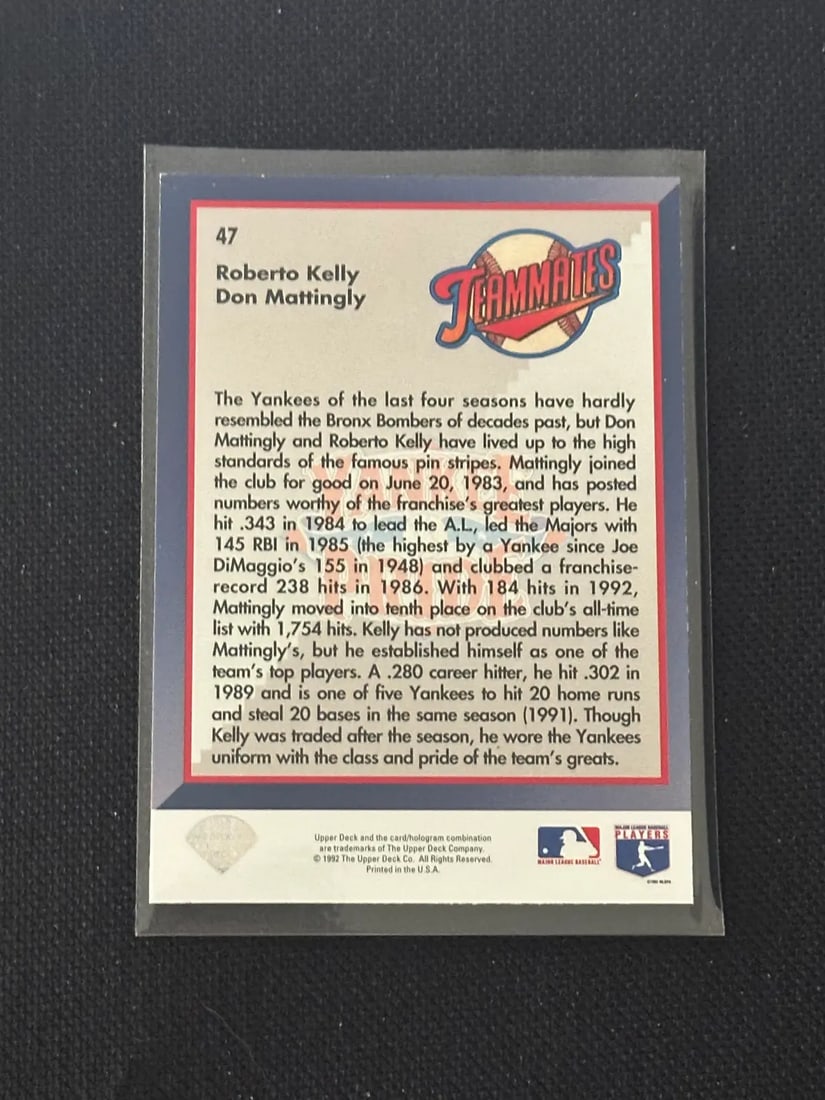 Baseball Trading Card - 2