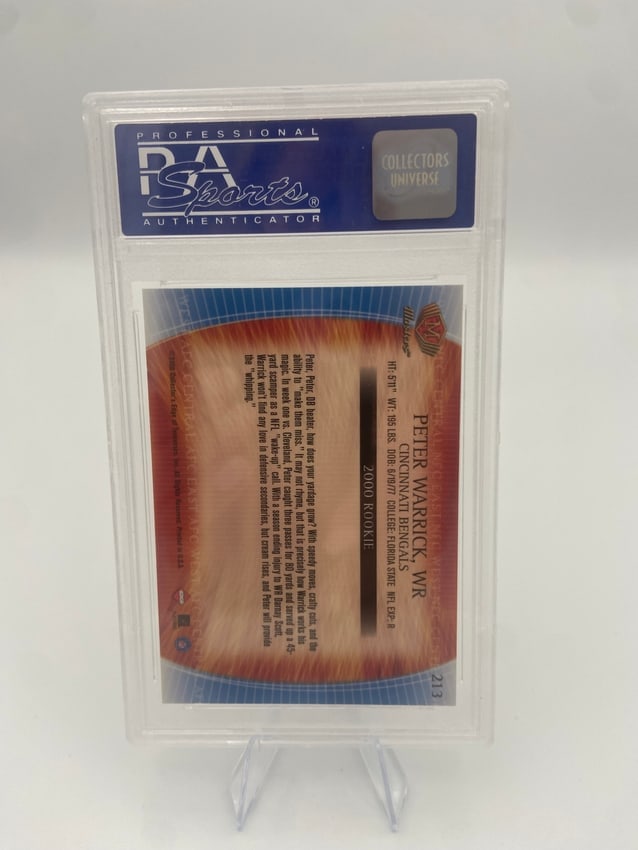 2000 Edge Masters Peter Warrick Rookie Card - 2
