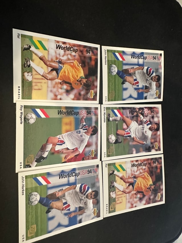 Small Lot Of Vintage 1994 Upper Deck World Cup Soccer: Collection of small lot of vintage 1994 upper deck world cup soccer