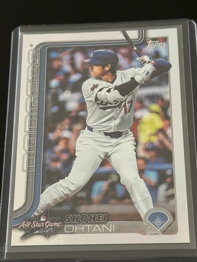 2025 Topps Update All-star Game Shohei Ohtani Card (number #asg-1),: 2025 topps update all-star game shohei ohtani card (number #asg-1), featuring him in his los angeles dodgers uniform. As of july 2026,