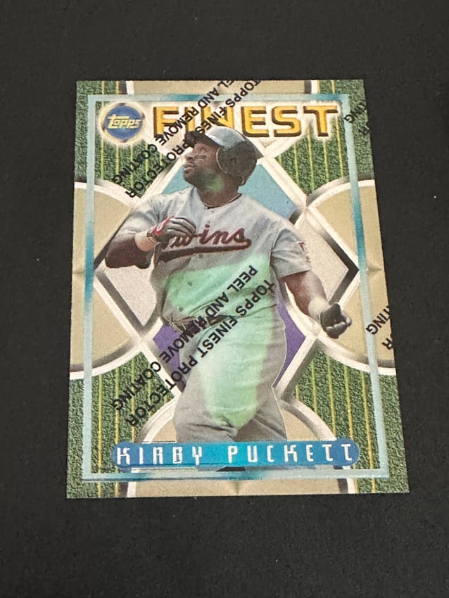 1995 Topps Finest - Kirby Puckett #167: Topps finest kirby puckett 167 minnesota twins base set mlb baseball