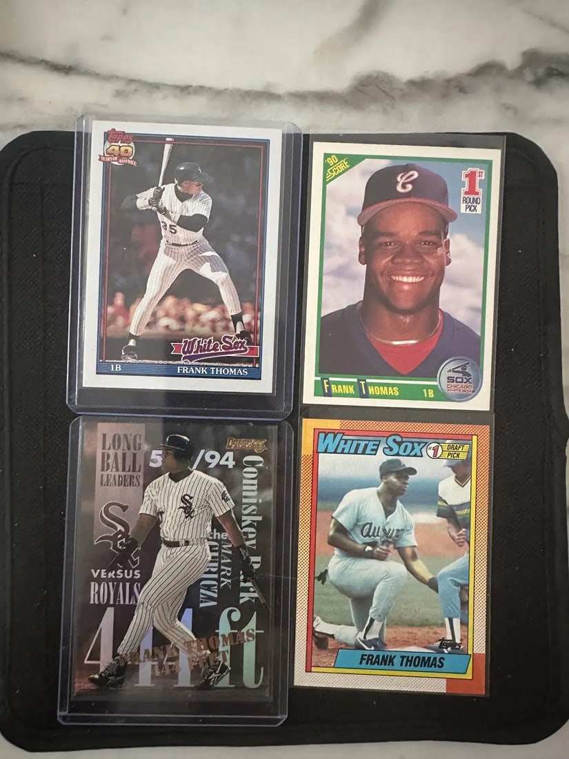 Frank Thomas Rookie Card and HOF: Ungraded - Near mint or better: Not in original packaging or professionally graded Vintage - wax - new -raw - ungraded - condition is as shown and sold as is