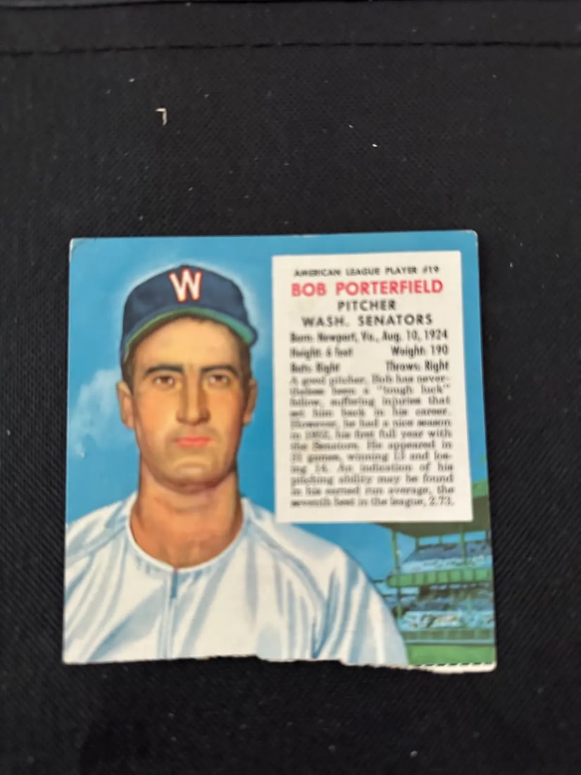 1952 Red Man Baseball Trading Cards: Vintage - -raw - ungraded - condition is as shown and sold as is