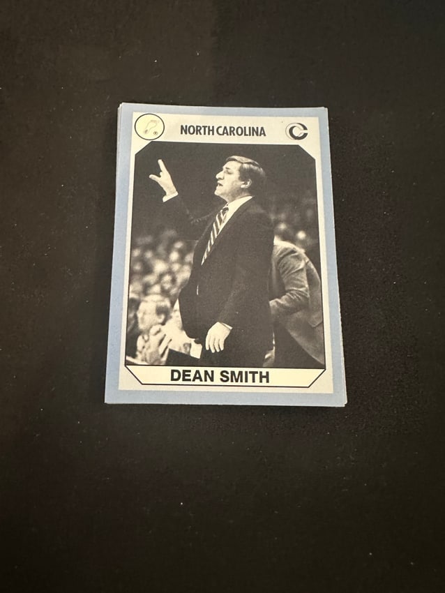 Lot Of 1990 North Carolina Collegiate Collection #150: Dean smith 1990 north carolina collegiate collection #150 -no jordan no worthy