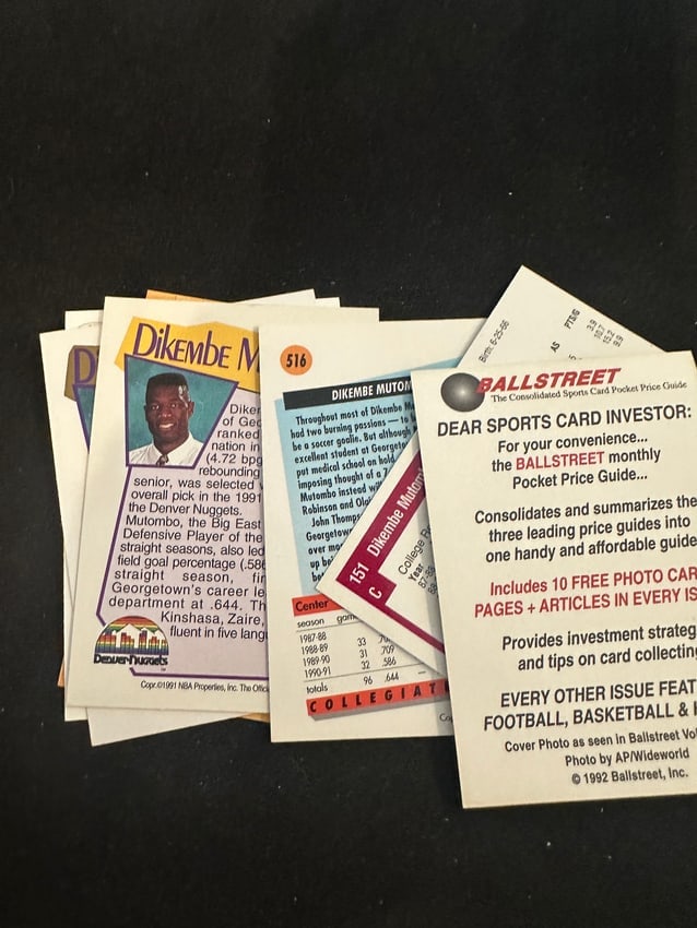 Dikembe Mutombo Nba Cards. - 2
