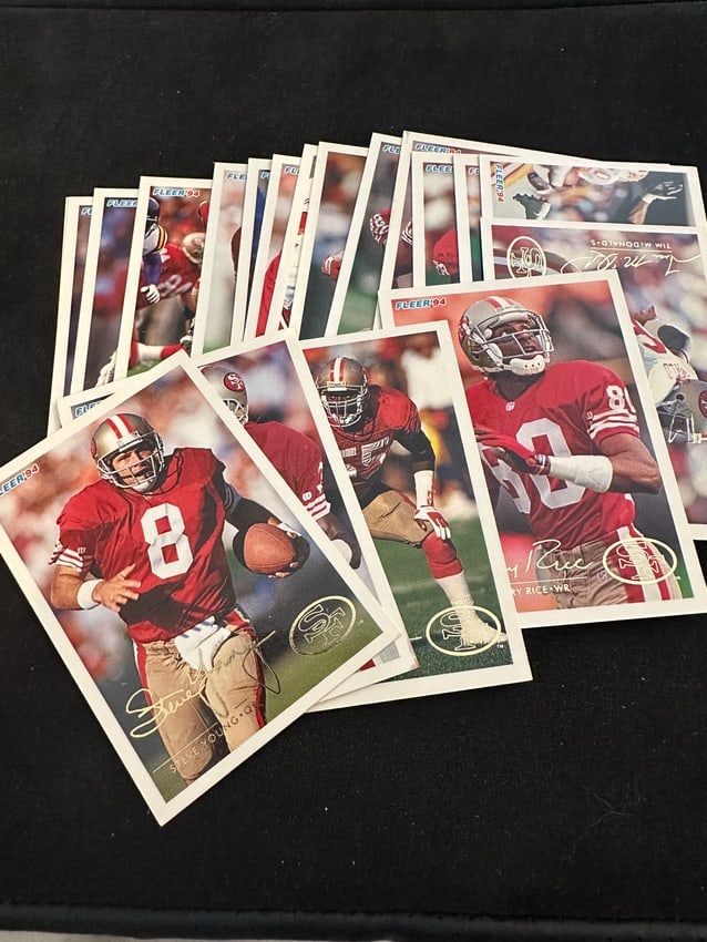 Vintage - Nfl San Fransisco 49er's Lot: Collection of sf 49er cards from home safe - in protective case - bid on what you see - did not sort .