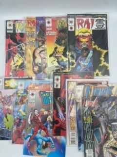 Copper Age 1980s And Modern Dark Age 1990s Comic Books: Lot of 11 valiant comics bagged